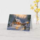 Winter's warmte en vakantie Grace Kaart (Gele Bloem)