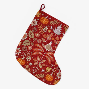 Winter's Whisper - Nordic Christmas Stocking Grote Kerstsok