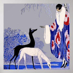 “Winterscene” Art Deco van George Barbier Poster