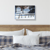Winterscène - canvas afdruk (Insitu (Slaapkamer))