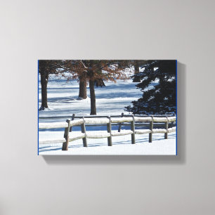 Winterscène - canvas afdruk