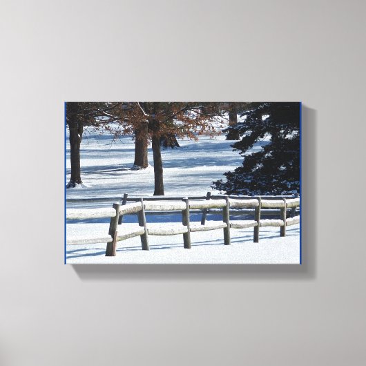 Winterscène - canvas afdruk (Voorkant)