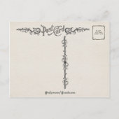  winterscène en kerstbegroeting feestdagenkaart (Achterkant)