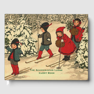  winterscène gastenboek