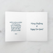 Winterscène Johannes 1:14 Genade en Waarheid Kerst Kaart (Binnen)