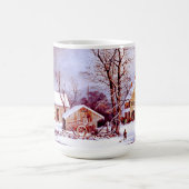  winterscène. kerstcadeautjes Mokken (Center)