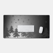 Winterscène, Kerstnacht, Nachtsterrenhemel Bureaumat (Keyboard & Muis)