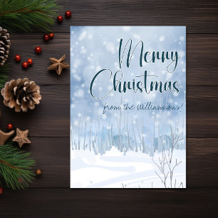 Winterscène Lukas 2:11 Verlosser wordt geboren met Kaart