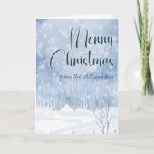 Winterscène Lukas 2:11 Verlosser wordt geboren met Kaart (Voorkant)