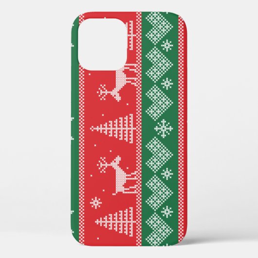 Winterscène: naadloos patroon Case-Mate iPhone case (Achterkant)