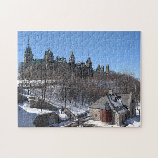 Winterscène Ottawa Canada. Legpuzzel (Horizontaal)