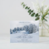 Winterscène sparen de Datum Save The Date (Staand voorkant)