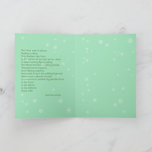 Winterschaduw en licht kaart (Binnen)