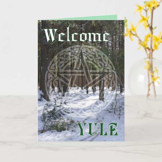 Winterschaduw en licht kaart (Gele Bloem)