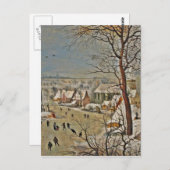 Winterschap op een Pond met vogels Briefkaart (Voorkant / Achterkant)