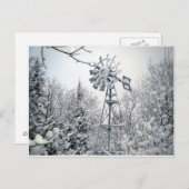 winterscheen briefkaart (Voorkant / Achterkant)