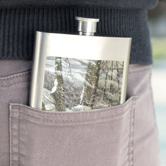 Winterschilderij Waterverf Flacon (Voorbeeld)