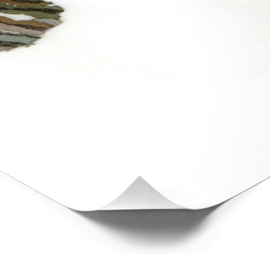 Winterschilderij Waterverf Foto Afdruk (Hoek)