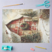  winterschuur tissuepapier (Craft)