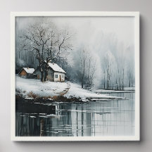 Winterse Eenzaamheid: Landschap -