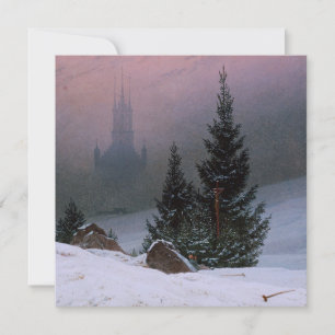 Winterse landschap (door Caspar David Friedrich) Kaart