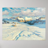 Winterse Landschap Poster (Voorkant)