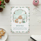Winterse Magie Bosdieren Kerstkaart