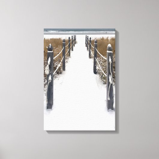 winterse orchard canvas afdruk (Voorkant)