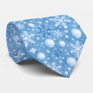 Winterse Sneeuw Stropdas