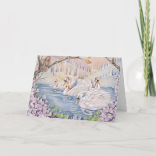 winterse sprookjesachtige Kaart