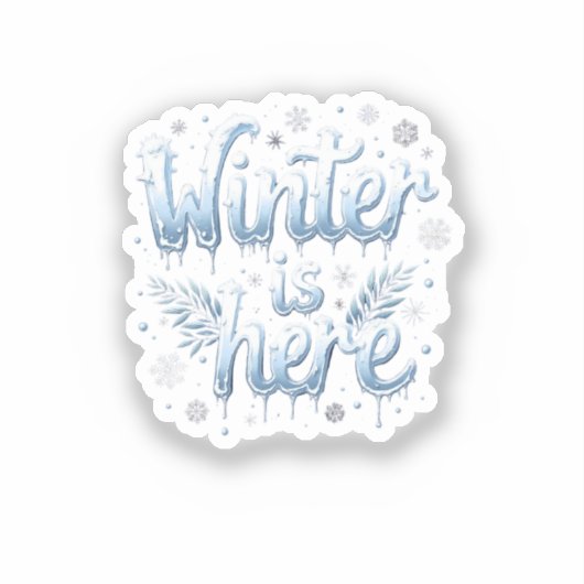 winterse sticker (Voorkant)