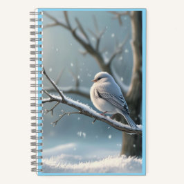 winterse vogel notitieboek