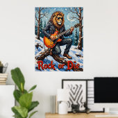 Winterserenade: ijzige riffs van de leeuw poster (Thuiskantoor)