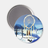 "Wintersereniteit" Magneet (Voorkant / Achterkant)
