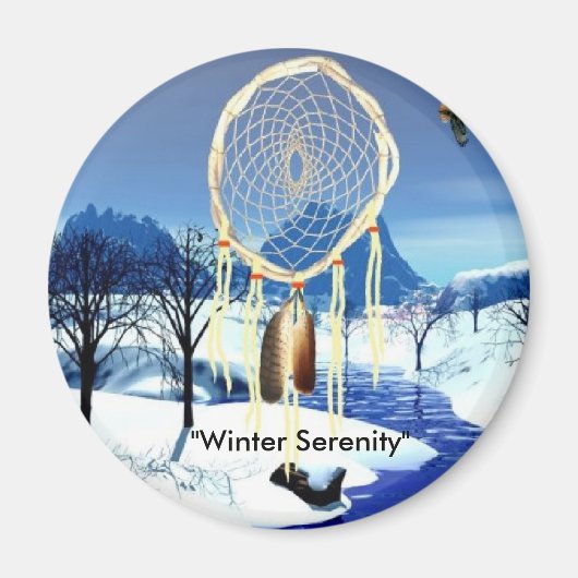 "Wintersereniteit" Magneet (Voorkant)