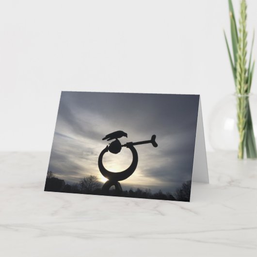 Wintersilhouet. Kaart (Voorkant)