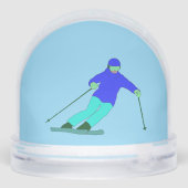 Winterskiën Sneeuwbol (Achterkant)