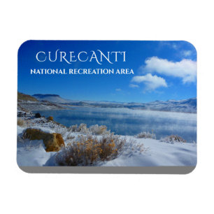 Wintersneeuw bij Blue Mesa Reservoir, Curecanti NR Magneet
