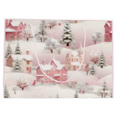 wintersneeuw dorp landschap groot cadeauzakje (Achterkant)