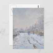 Wintersneeuw in Argeteuil Briefkaart (Voorkant / Achterkant)