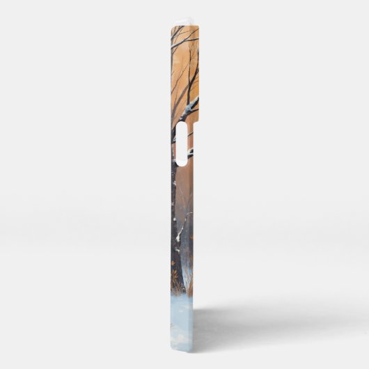 Wintersneeuw iPhone 13 Pro Hoesje iPhone Hoesje (Rechterkant)