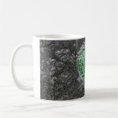 Wintersneeuw Kerst-kerstfoto Mok koffee-thee. (Links)