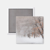 Wintersneeuw | Meer van Kussharo Magneet (Voorkant / Achterkant)