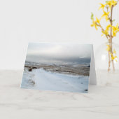 Wintersneeuw op Dartmoor Kaart (Gele Bloem)