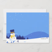 Wintersneeuw uitnodiging (Achterkant)