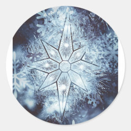 wintersneeuw vlok sticker