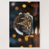 Wintersneeuwbol Legpuzzel (Verticaal)