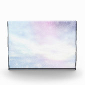 Wintersneeuwdagachtergrond - 3D rendering Fotoblokken (Voorkant)