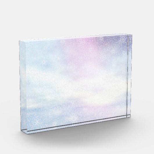 Wintersneeuwdagachtergrond - 3D rendering Fotoblokken (Links)