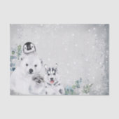 Wintersneeuwkerstbaby Tissuepapier (Voorkant)